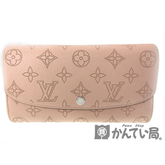 Louis Vuitton Long Leather Wallet Mahina Pink Portefeuille Iris Magnolia - Picture 1 of 4